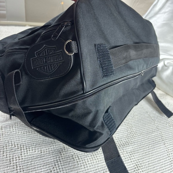 Harley Davidson Duffel Bag Expandable Motorcycle Luggage Carry On Travel Gifts - Picture 9 of 10